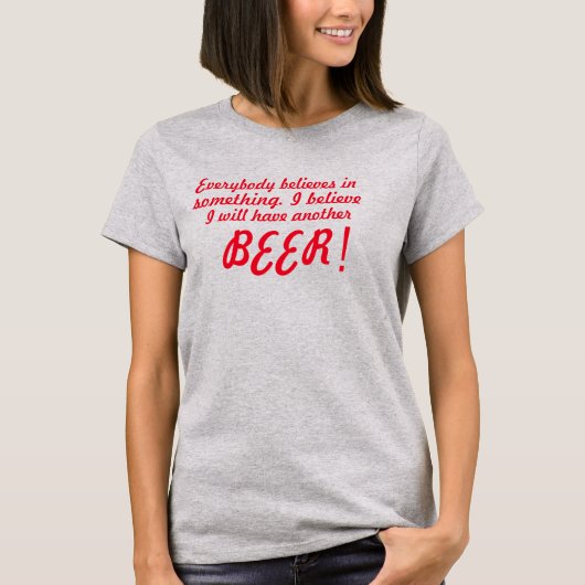 Ik zal nog een bierminnaar hebben met een grappig t-shirt (Voorkant)