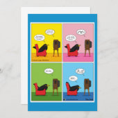 Ik zal nooit Comic slapen Bedankkaart (Voorkant / Achterkant)