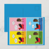 Ik zal nooit Comic slapen Briefkaart (Voorkant / Achterkant)