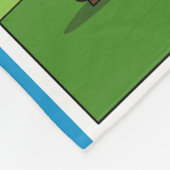 Ik zal nooit Comic slapen Fleece Deken (Hoek)