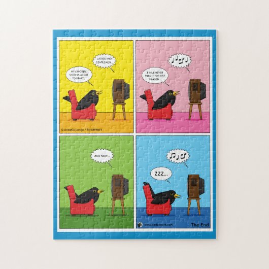 Ik zal nooit Comic slapen Legpuzzel (Verticaal)