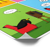Ik zal nooit Comic slapen Poster (Hoek)