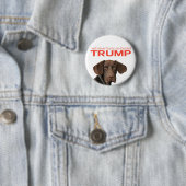 Ik zal nooit met Donald Trump meegaan. Ronde Button 5,7 Cm (In situ)