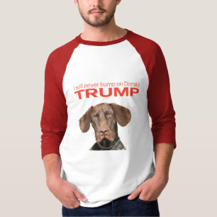 Ik zal nooit met Donald Trump meegaan. T-shirt