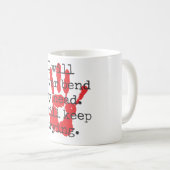 Ik zal nooit mijn hoofd buigen - Inspirerend offer Koffiemok (Voorkant rechts)