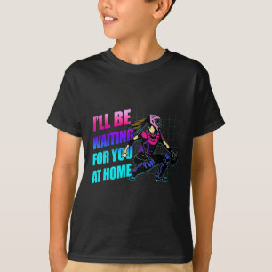 Ik zal op je wachten thuis Tiener Softll Vangst T-shirt