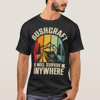 Ik zal overal overleven Bushcraft T-shirt