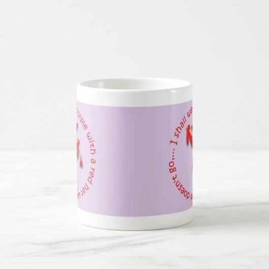 Ik zal paars draag... koffiemok (Center)