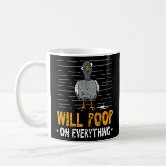 Ik zal poop doen op Alles Street Pigeon Bird Koffiemok