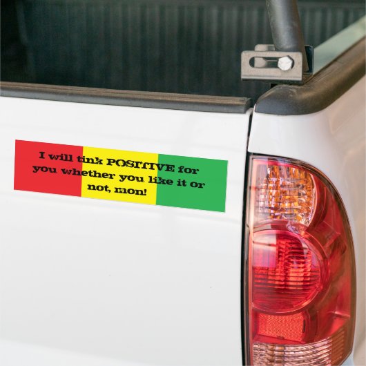 Ik zal positief voor u de Bumpersticker van het On (Op Truck)