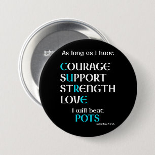 Ik zal...POTS Ronde Button 7,6 Cm