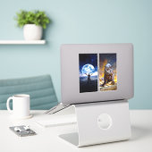 Ik zal professionele boekomslag of ebook cov ontwe sticker (Laptop op bureau)