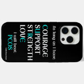 Ik zal slaan...PCOS Case-Mate iPhone Case (Achterkant (horizontaal))