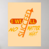 Ik zal slagen, wat het ook kost poster (Voorkant)