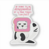 Ik zal teleurgesteld zijn, grappig sticker (Voorkant)