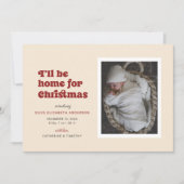 Ik zal thuis zijn voor de geboorte van Kerstmis Aankondiging (Voorkant)