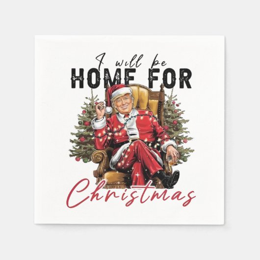 Ik zal thuis zijn voor de inauguratiedag van Trump Servet (Voorkant)