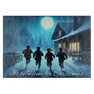 Ik zal thuis zijn voor de kerst snijplank