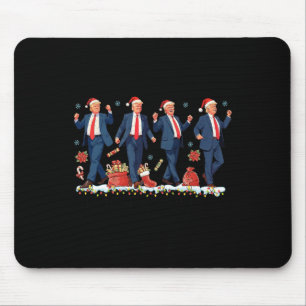 Ik zal thuis zijn voor de kerstkerstman Trump Danc Muismat
