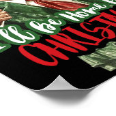 Ik zal thuis zijn voor kerst Funny Trump 1 Poster (Hoek)