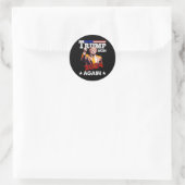 Ik zal thuis zijn voor Kerstmis2 Ronde Sticker (Tas)