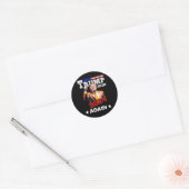 Ik zal thuis zijn voor Kerstmis2 Ronde Sticker (Envelop)