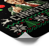 Ik zal thuis zijn voor Kerstmis Grappig Trump leli Poster (Hoek)