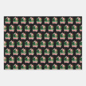 Ik zal thuis zijn voor Kerstmis Grappig Trump Sant Inpakpapier Vel (Voorkant)