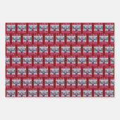 Ik zal thuis zijn voor Kerstmis Grappige Trump San Inpakpapier Vel (Voorkant)