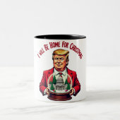 "Ik zal thuis zijn voor Kerstmis" Mok – Feestelijk (Center)