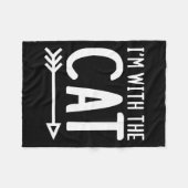 Ik zal thuis zijn voor Kerstmis Santa Funny Trump  Fleece Deken (Voorkant (Horizontaal))