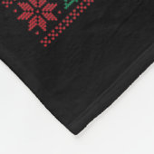 Ik zal thuis zijn voor Kerstmis Santa Funny Trump  Fleece Deken (Hoek)