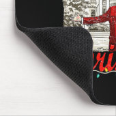 Ik zal thuis zijn voor Kerstmis Santa Funny Trump  Muismat (Hoek)