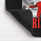 Ik zal thuis zijn voor Kerstmis Santa Funny Trump  Muismat (Hoek)