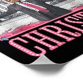 Ik zal thuis zijn voor Kerstmis Santa Funny Trump Poster (Hoek)