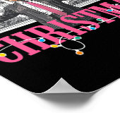 Ik zal thuis zijn voor Kerstmis Santa Funny Trump Poster (Hoek)