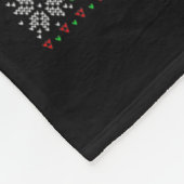 Ik zal thuis zijn voor Kerstmis Santa Trump kerstp Fleece Deken (Hoek)