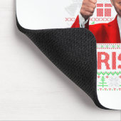 Ik zal thuis zijn voor Kerstmis Santa Trump kerstp Muismat (Hoek)