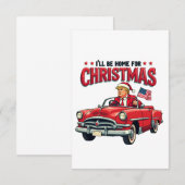 Ik zal thuis zijn voor Kerstmis Trump won verkiezi Bedankkaart (Voorkant / Achterkant)