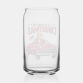 Ik zal thuis zijn voor Kerstmis Trump won verkiezi Blikvorm Glas (Achterkant)