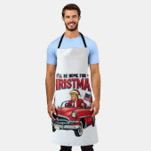 Ik zal thuis zijn voor Kerstmis Trump won verkiezi Schort (Gedragen)