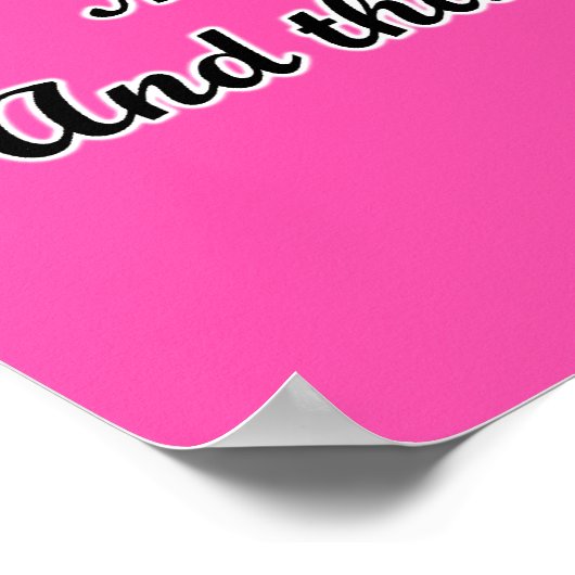 Ik zal u even opvrolijken - Psalm 139:14 roze Silh Poster (Hoek)