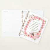 Ik zal u loven Christelijke Floral Theme Planner (Display)