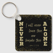 Ik zal u nooit verlaten, noch de Schrift van de KJ Sleutelhanger (Voorkant)