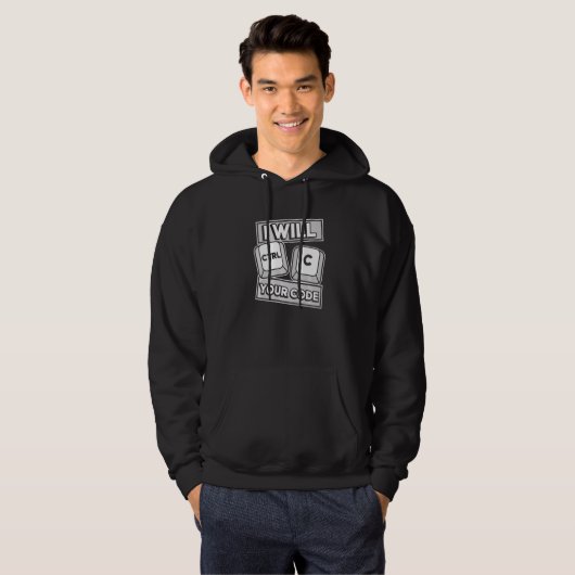 Ik Zal Uw Code Engineer Coder Software De Ctrl C K Hoodie (Voorkant volledig)