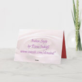 Ik zal van je houden voor altijd Kaart (Achterkant)