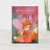 Ik zal voor altijd van je houden, mama vos kaart (Voorkant)