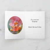 Ik zal voor altijd van je houden, mama vos kaart (Binnen)