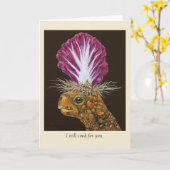 Ik zal voor je kaart koken met Myrtle de schildpad (Gele Bloem)