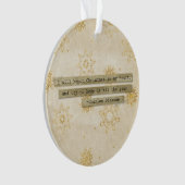 Ik zal voor Kerstmis Charles Dickens Snowflake Ornament (voorkant)